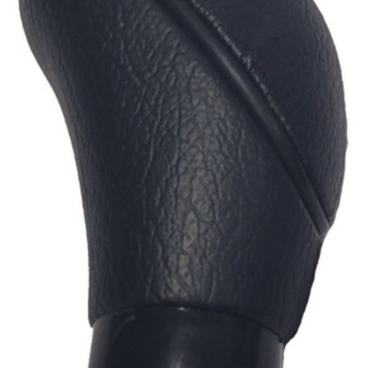 GENERICO - Pomo De Palanca De Cambio Auto Universal Abs Cuero  Negro
