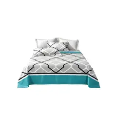 GENERICO - JUEGO DE SABANAS GENERICAS CON DISEÑO PLAZA Y MEDIA S05