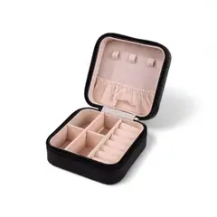 GENERICO - Joyero Portátil Organizador de Joyas para Anillos, Collares y Aretes con Cierre