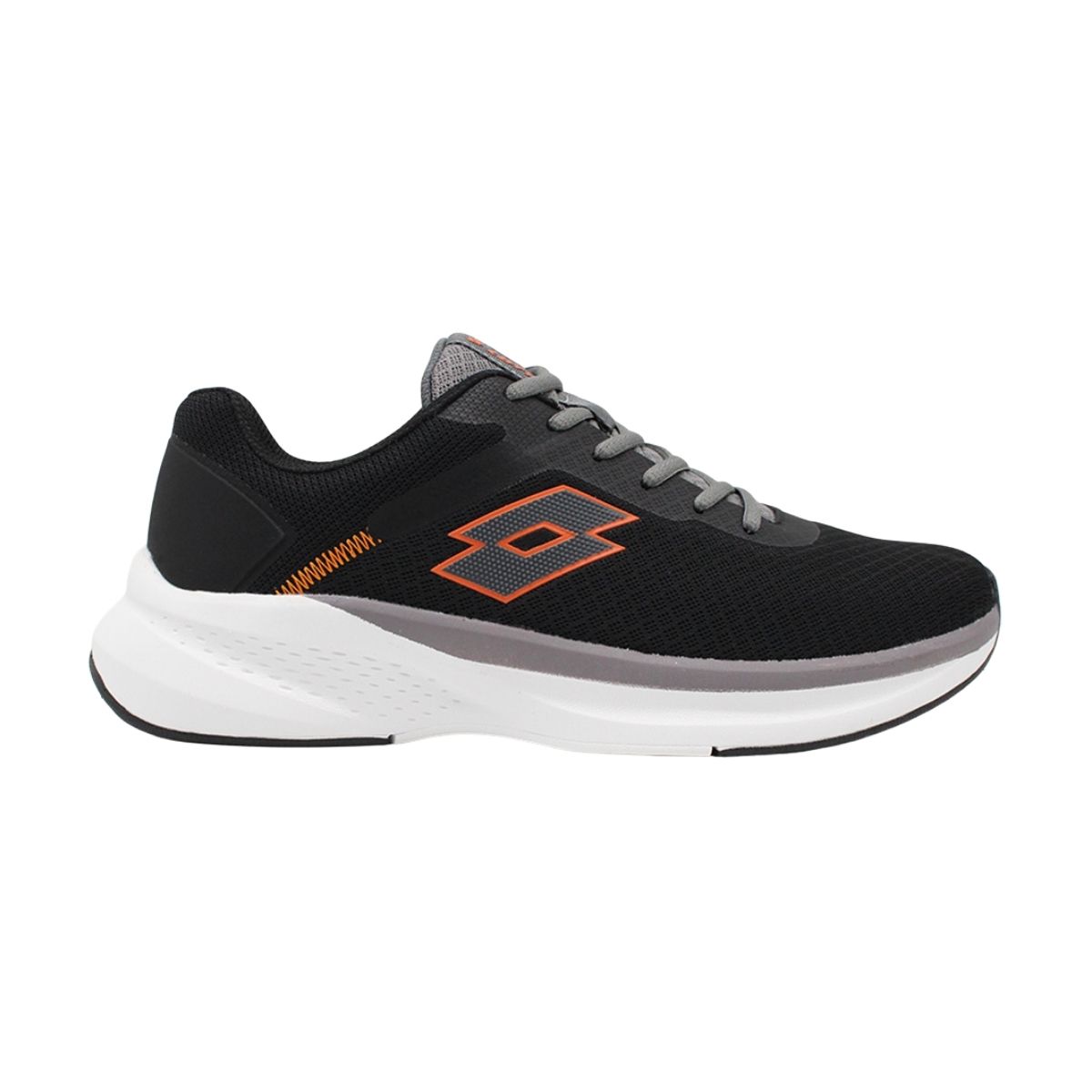 LOTTO - Zapatilla Running Hombre Lotto - Velocita Negro Naranjo