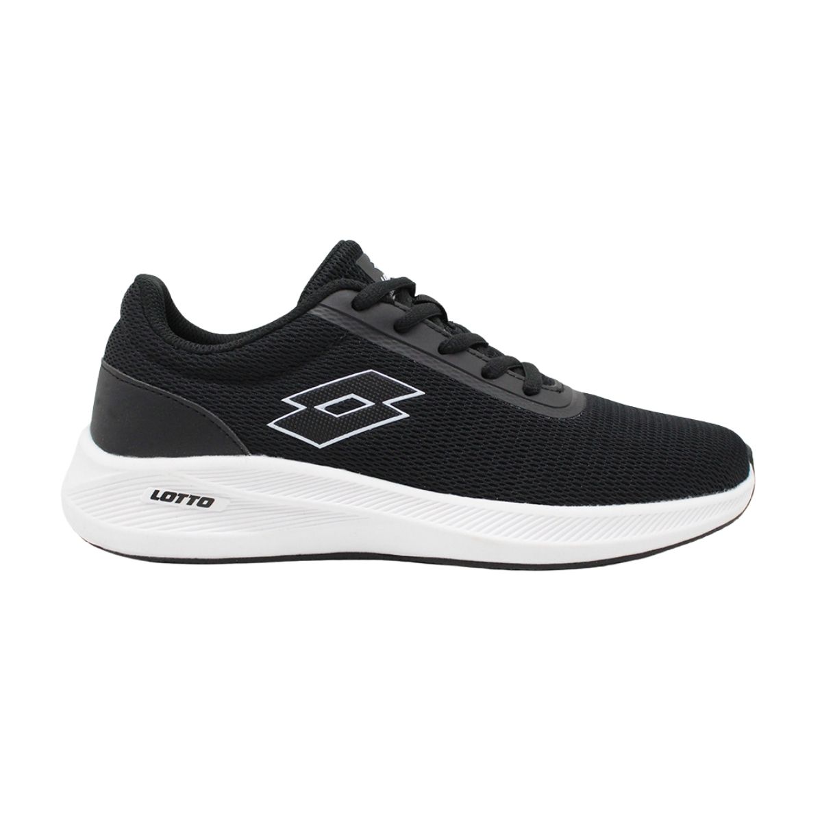 LOTTO - Zapatilla Running Mujer Lotto - Challenge Negro Blanco