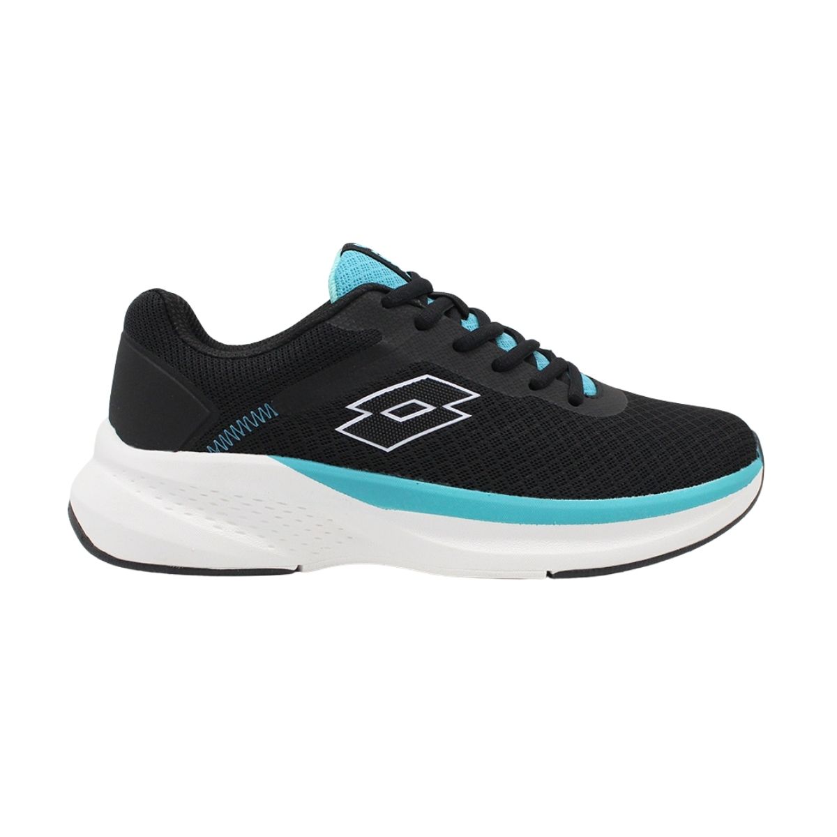 LOTTO - Zapatilla Running Mujer Lotto - Velocita Negro Turquesa