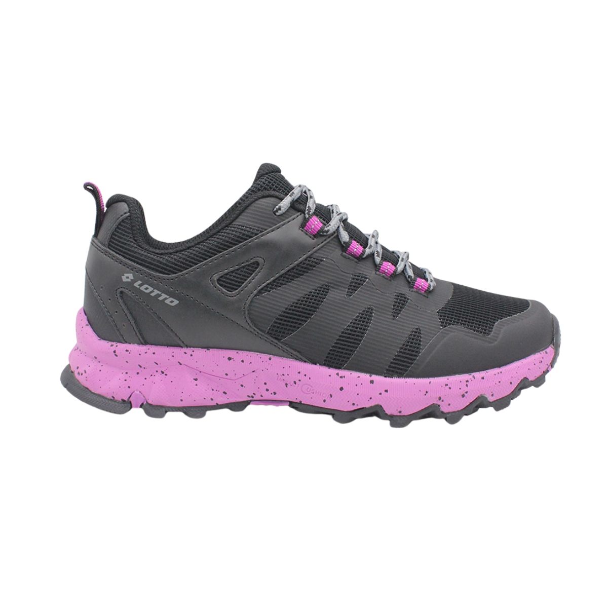LOTTO - Zapato Outdoor Mujer Lotto - Bolsena - Negro Rosado