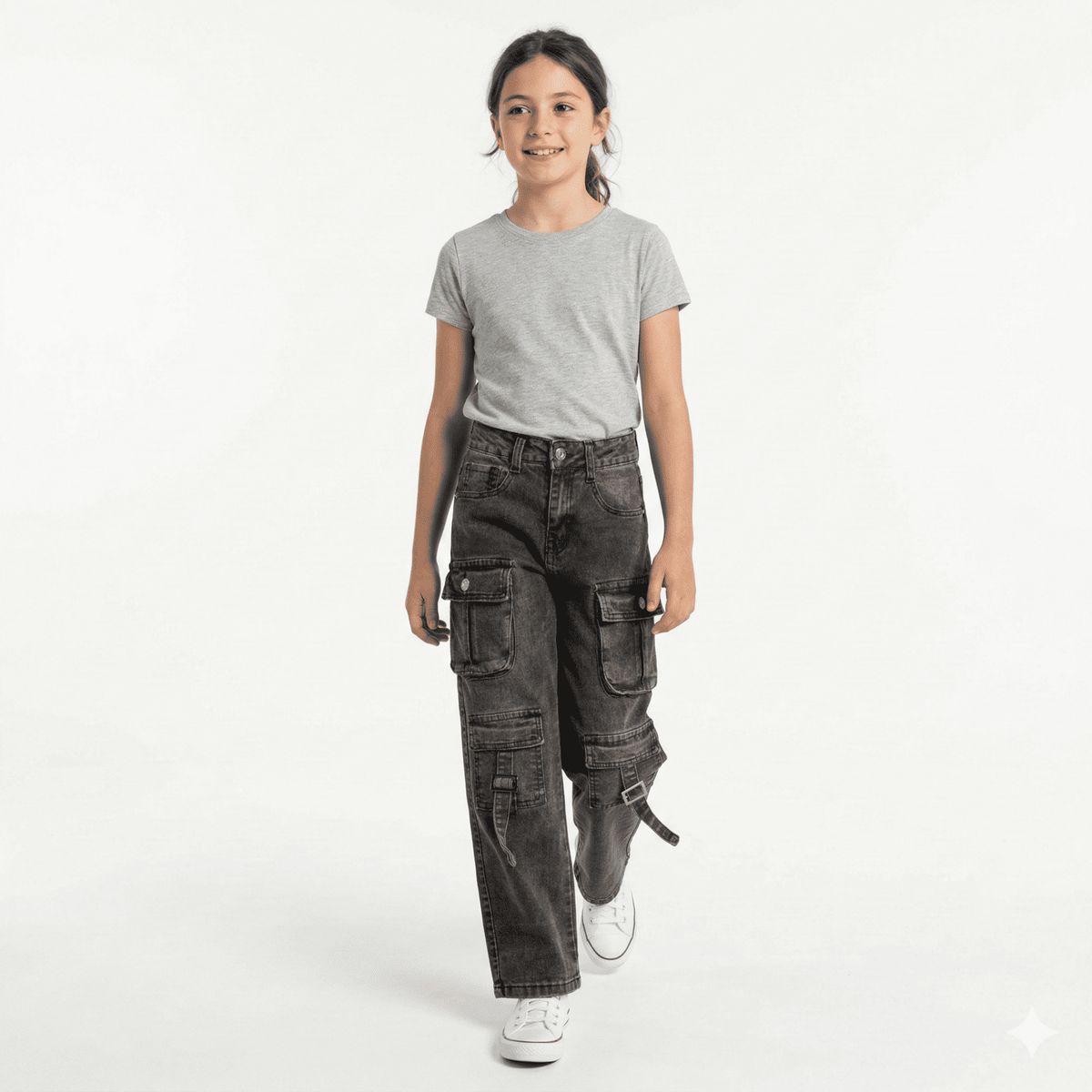 KIBOU - Pantalón Cargo Juvenil Para Niña