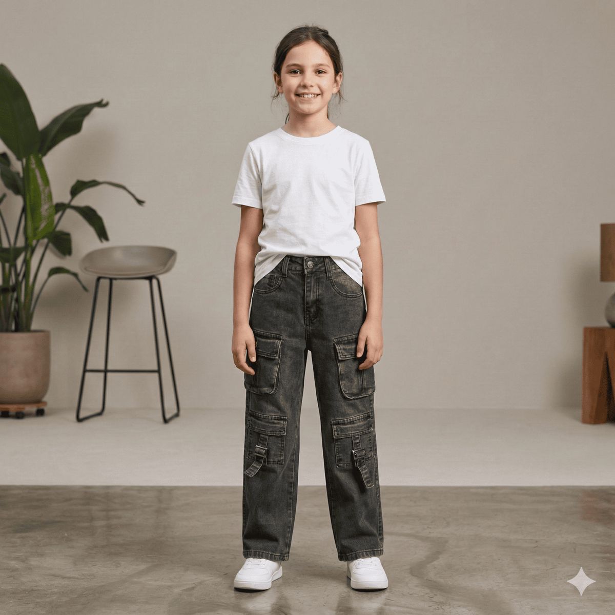 KIBOU - Pantalón Cargo Juvenil Para Niña