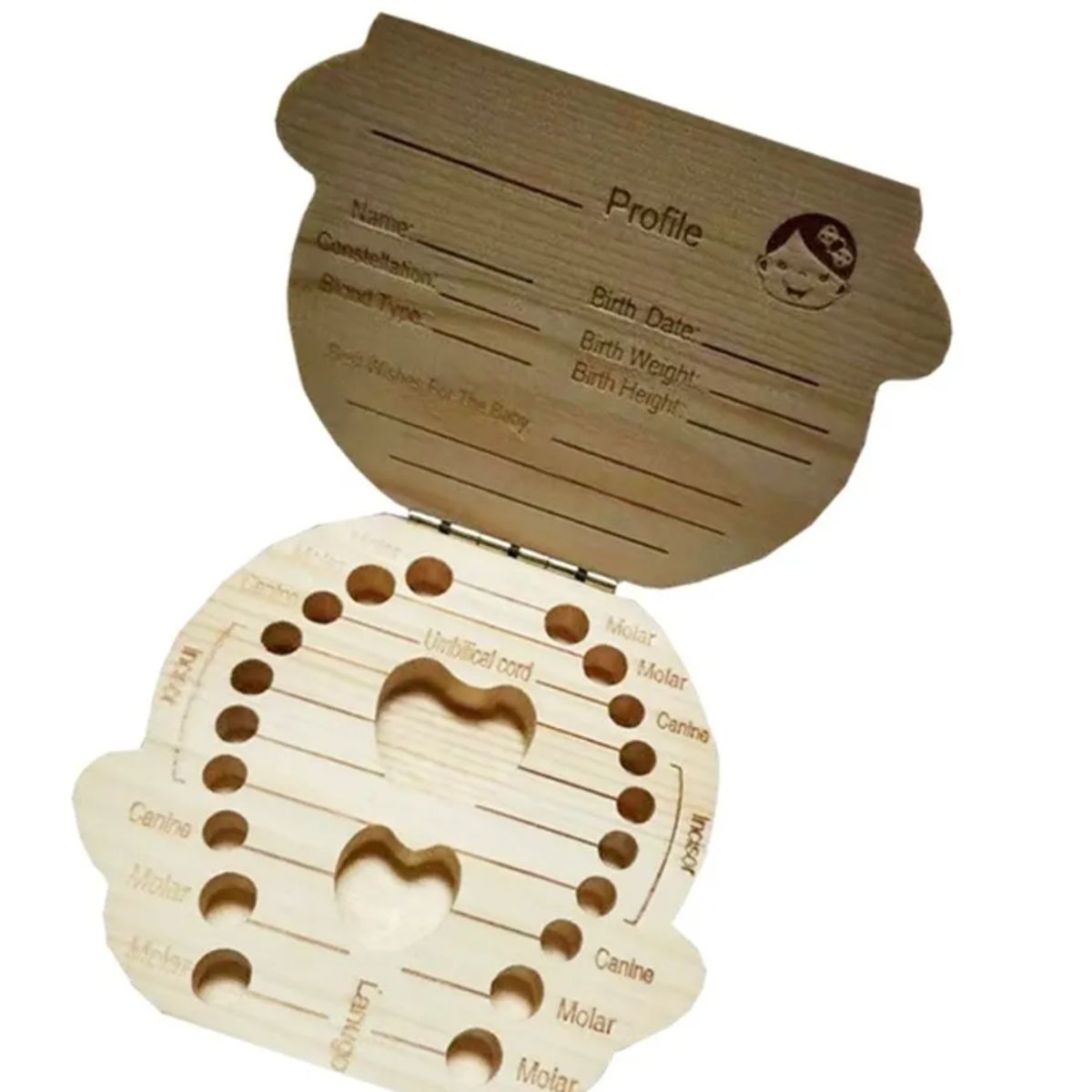 GENERICO - CAJITA DE MADERA PARA GUARDA DIENTES