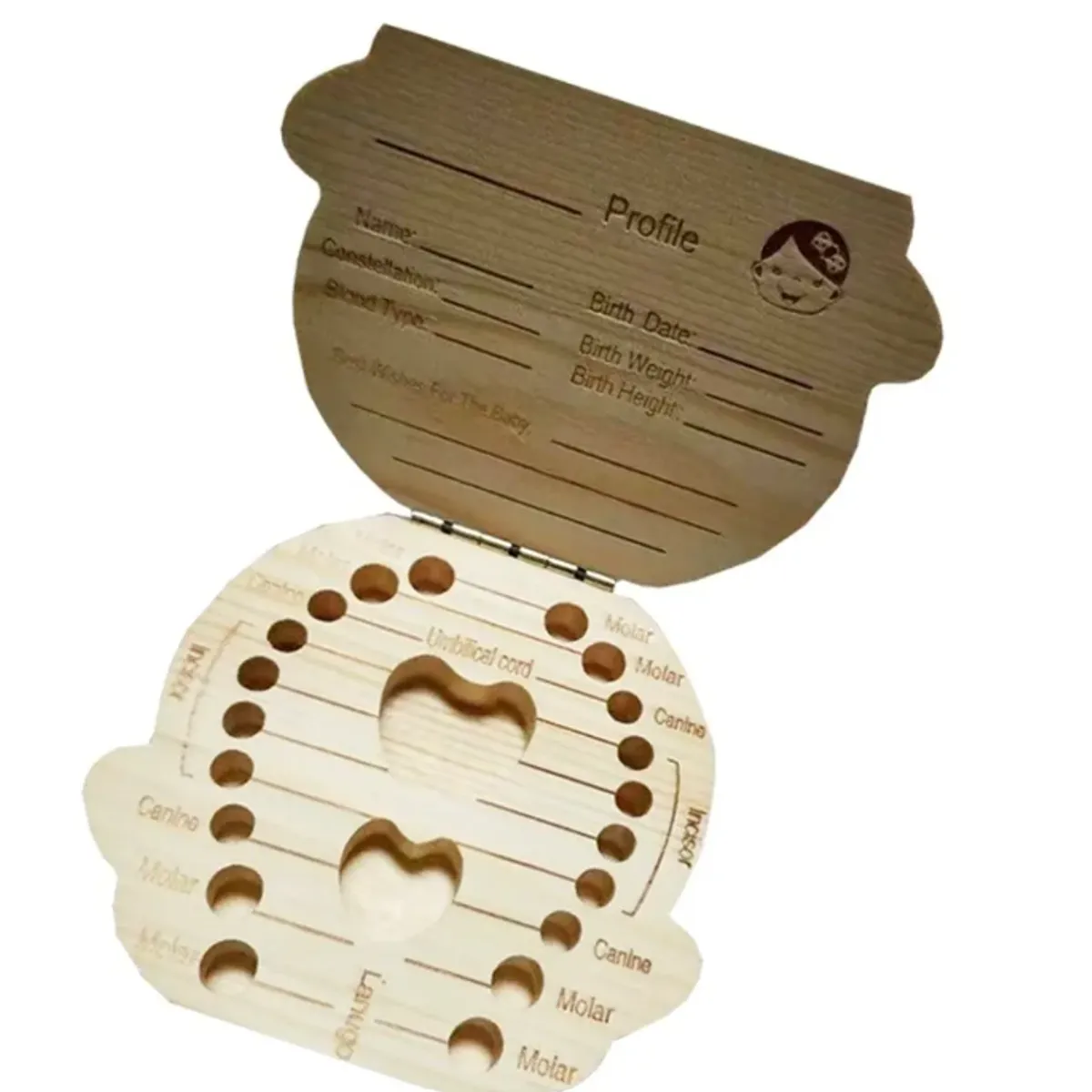 GENERICO - CAJITA DE MADERA PARA GUARDA DIENTES
