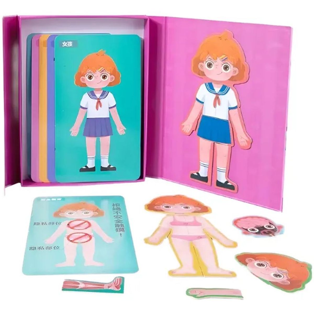 GENERICO - Rompecabezas Del Cuerpo Humano Niña Didactico