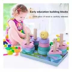 GENERICO - Juguete Didáctico Estimulación Madera Niños Motricidad Fina