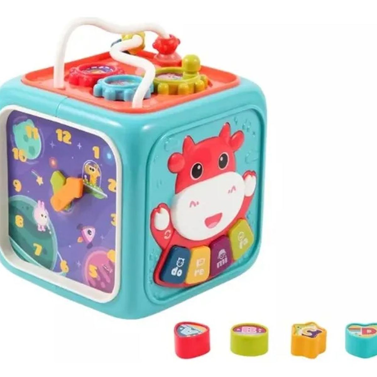 MOTARRO - Juguete Montessori Educativo 6 En 1 Cubo Didáctico Para Bebé