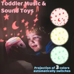 MOTARRO - Juguete Musical Montessori Bebé Tambor Con Luz Y Sonido