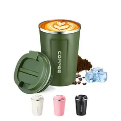GENERICO - Vaso Termo Para Café Acero Inoxidable Con Tapa Térmica Portátil