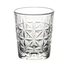GENERICO - Set 6 Vasos Vidrio Media Piramides 326ml