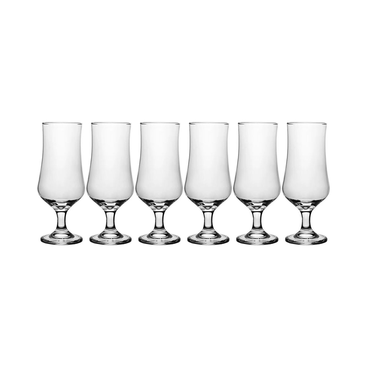 GENERICO - Set 6 Vasos Vidrio Tipo Copa 400ml