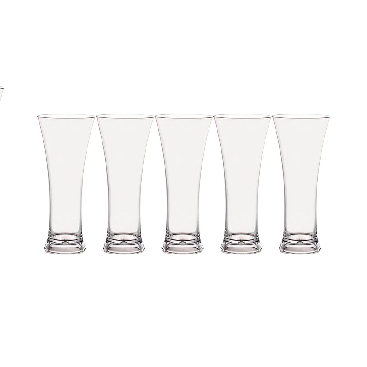 GENERICO - Set 6 Vasos Vidirio Cono 350ml Transparente