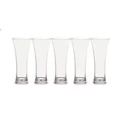 GENERICO - Set 6 Vasos Vidirio Cono 350ml Transparente