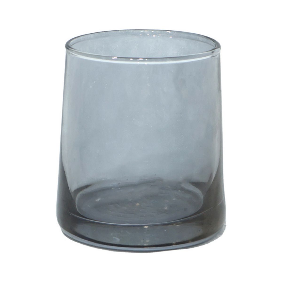 GENERICO - Set 6 Vasos Vidrio Redondo Gris 240ml