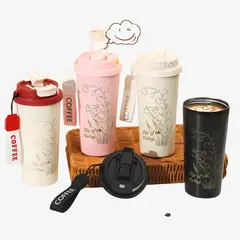GENERICO - Vaso Térmico 530ml Para Café Acero Inoxidable Termo Mug Con Tapa