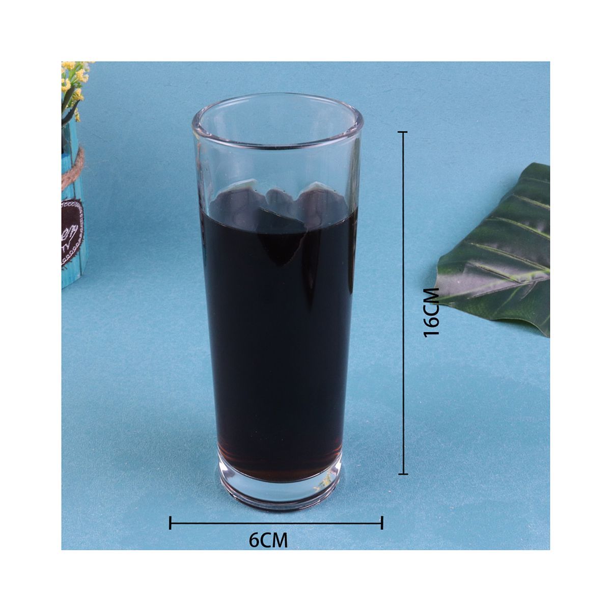 GENERICO - Set 6 Vasos Lisos 275ml Transparente