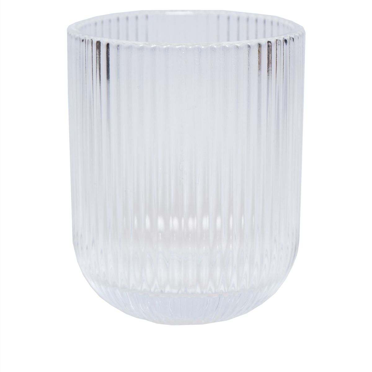 GENERICO - Set 6 Vasos de Vidrio Relieve 260ml