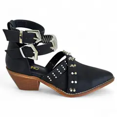 VIA UNO - Botin Mujer WestWinter Coyote Negro