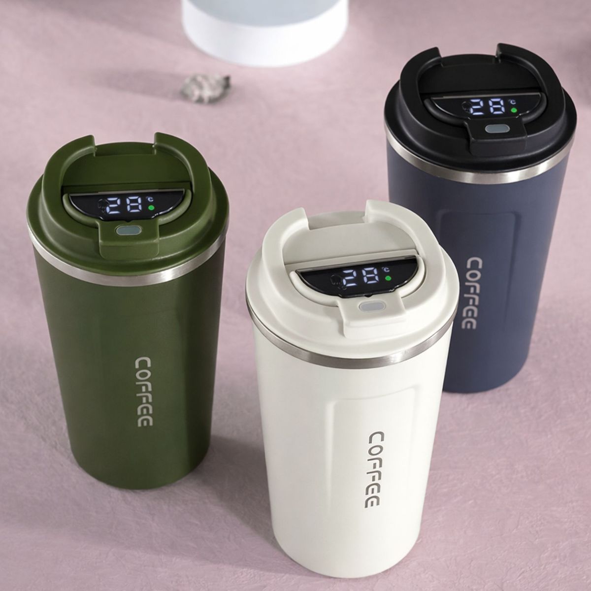 MOVI - VASO TERMICO PARA FRIO Y CALIENTE CON PANTALLA LED DE TEMPERATURA