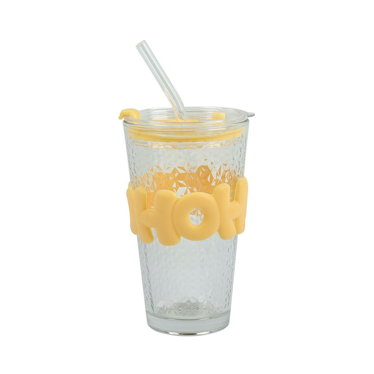 GENERICO - Vaso Vidrio Texturado HOHOHO 450ml