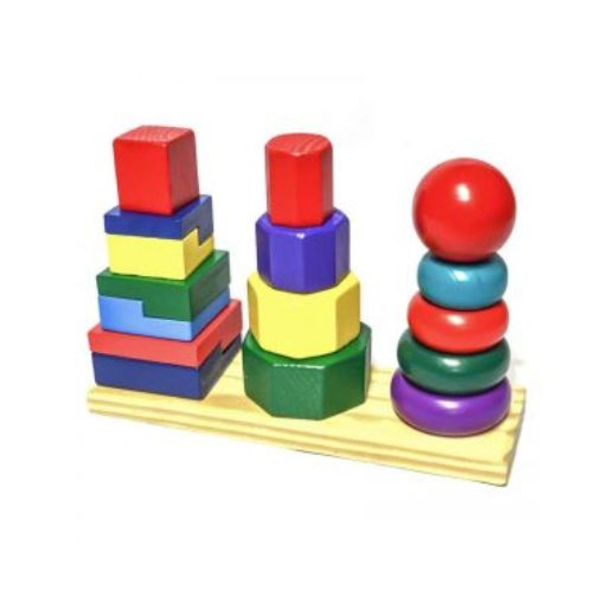 GENERICO - Torre Triple Juguete Madera