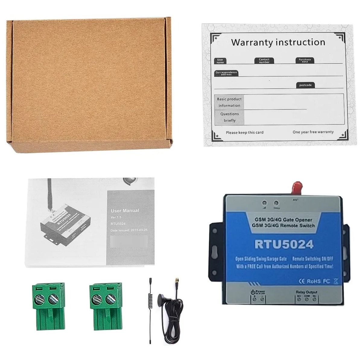 GENERICO - Modulo De Apertura Gsm 4g/3g Rtu5024 200 Usuarios