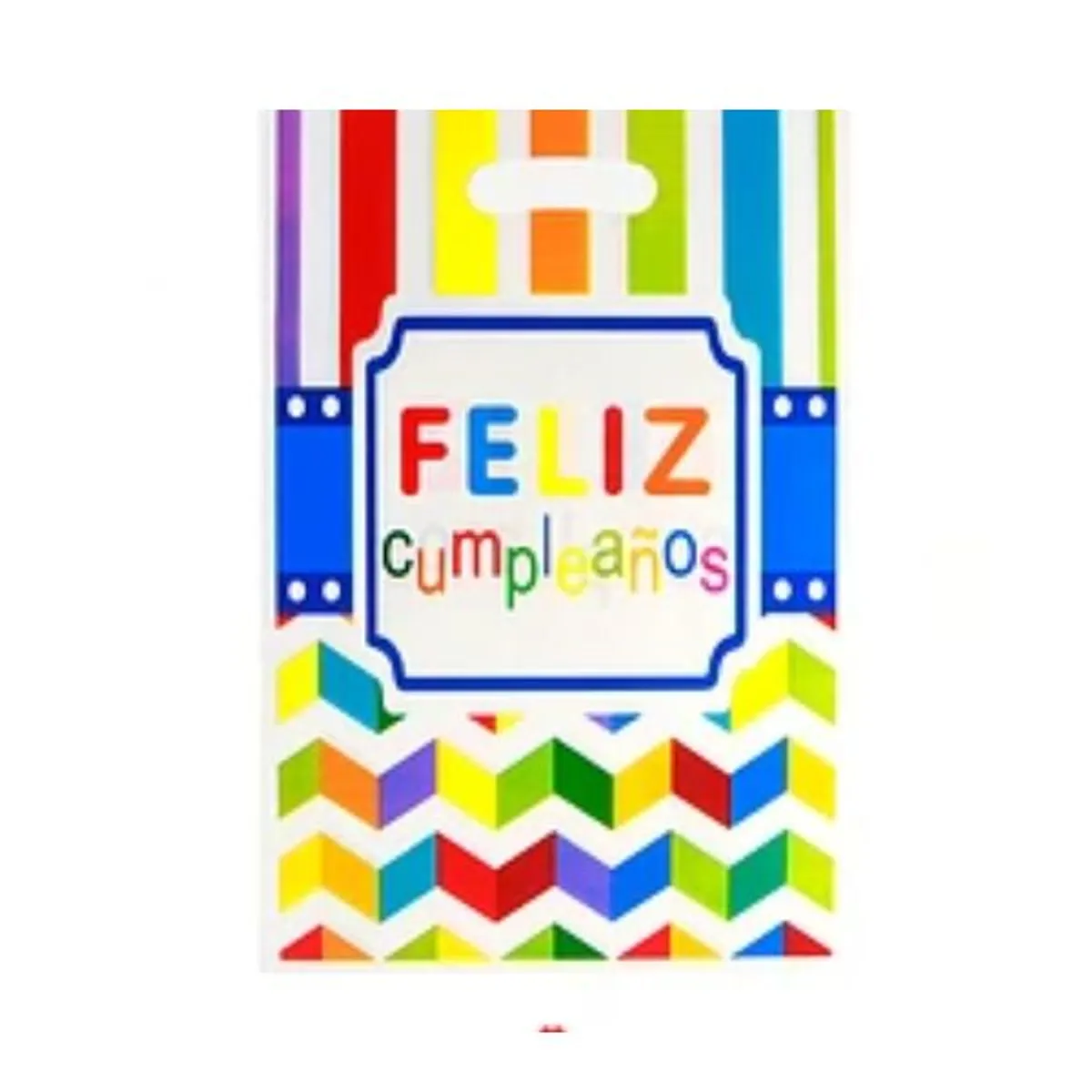 GENERICO - Bolsa para dulces feliz cumpleaños 10pcs 16.5x25cm