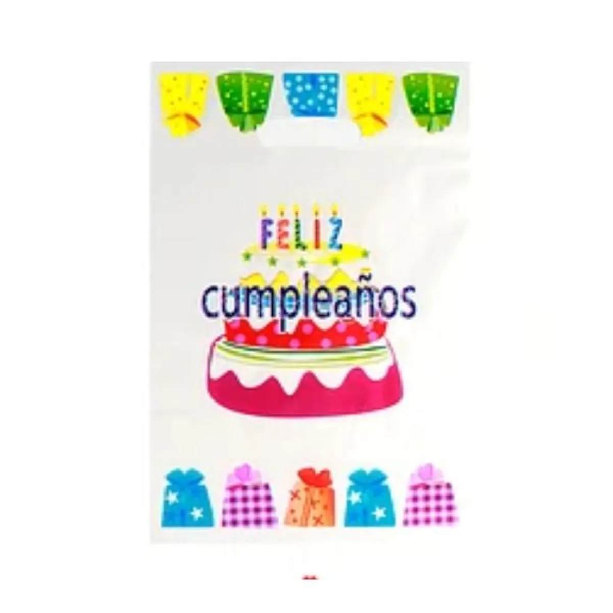 GENERICO - Bolsa para dulces feliz cumpleaños 10pcs 17x25cm