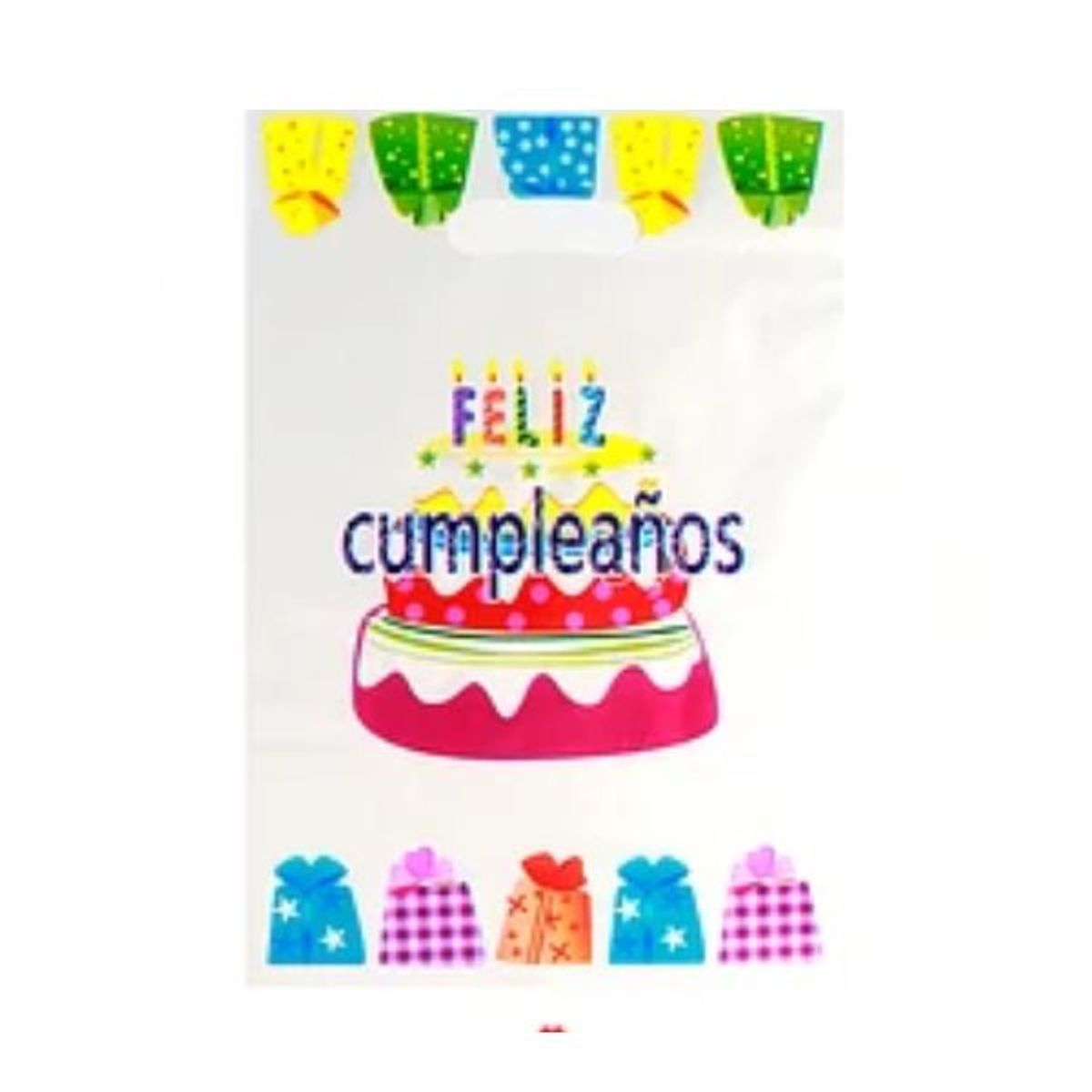 GENERICO - Bolsa para dulces feliz cumpleaños 10pcs 22x32cm