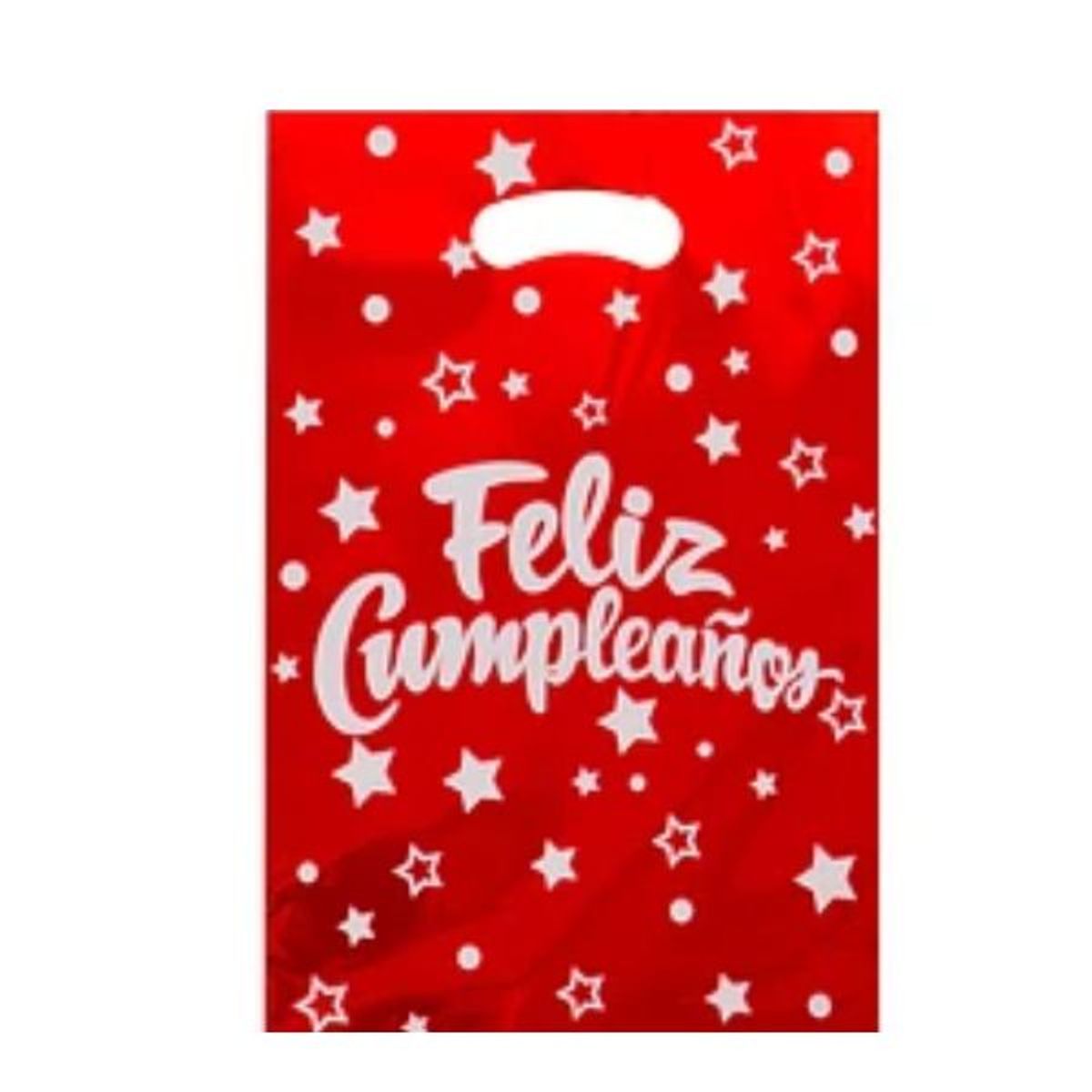 GENERICO - Bolsa para dulces color rojo 17x25cm 10pcs