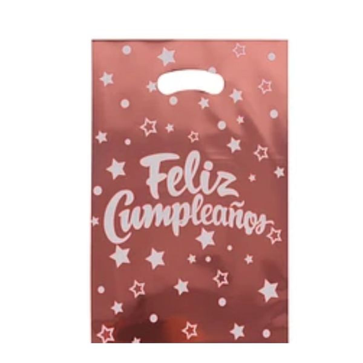 GENERICO - Bolsa para dulces color oro rosa 17x25cm 10pcs