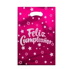 GENERICO - Bolsa para dulces color purpura 17x25cm 10pcs