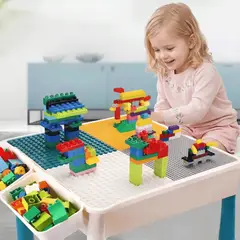 MOVI - Mesa De Actividades Didáctica Niños 3 En 1 + Silla Y Bloques