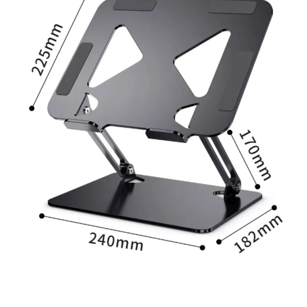 GENERICO - Soporte Base Alzador Notebook Laptop Mac Plegable Ajustable