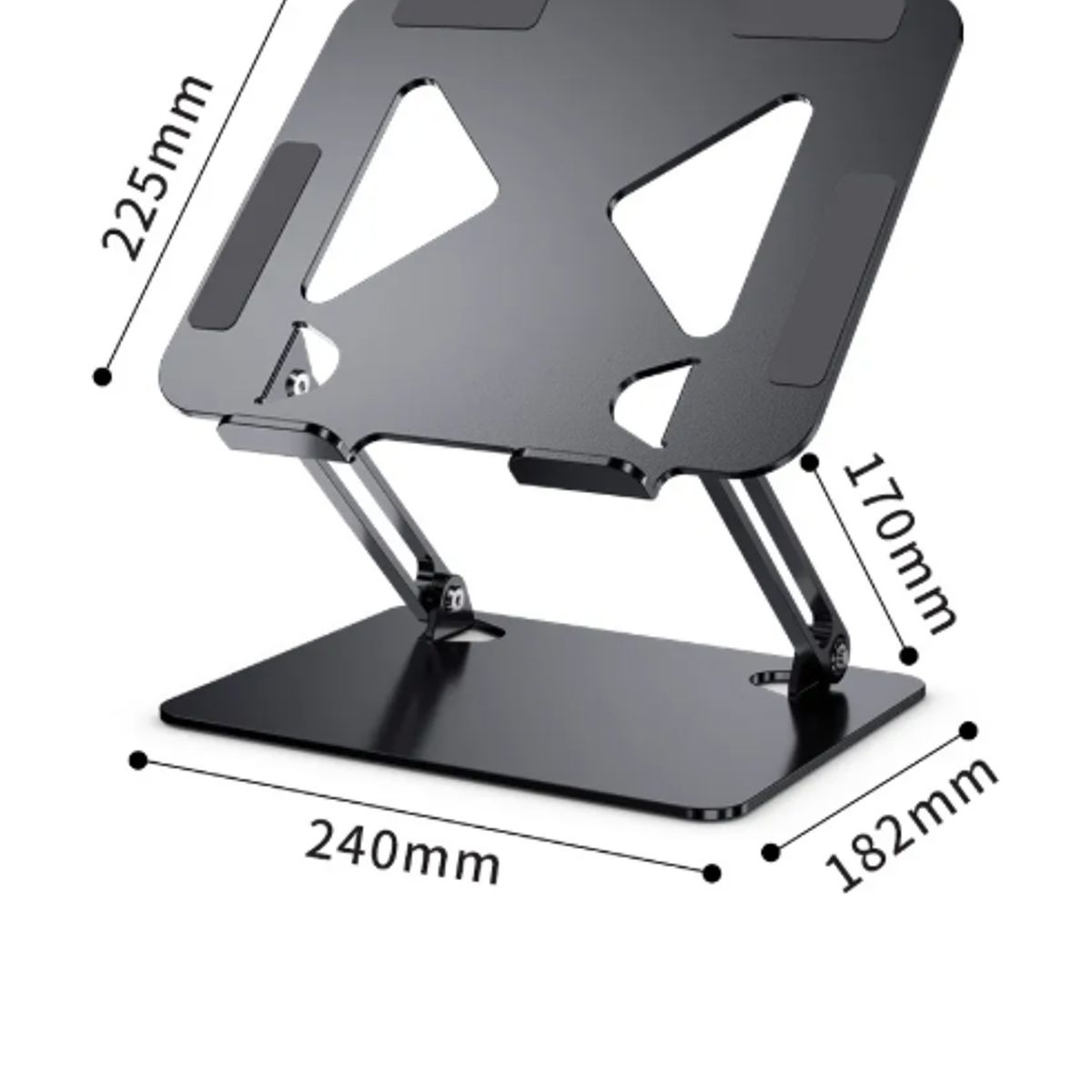 GENERICO - Soporte Base Alzador Notebook Laptop Mac Plegable Ajustable