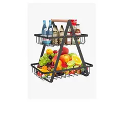 GENERICO - Cesta Frutas Vegetales Organizador Multiuso 2 Niveles