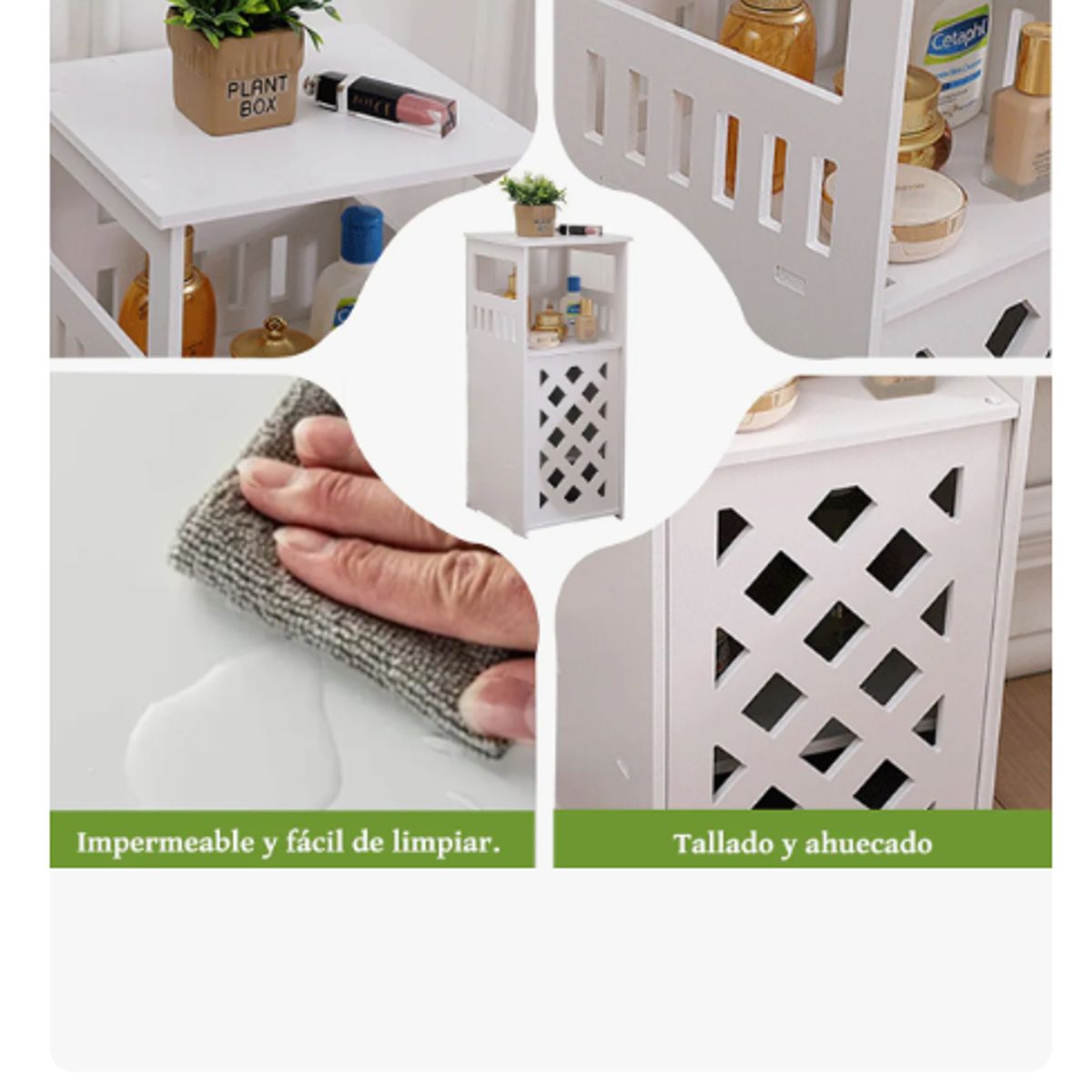 GENERICO - Organizador Con Puerta Estante De Baño Lavanderia