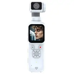 RENVMEXY - Cámara Deportiva 4K WiFi 64MP + Rotación 330° + 31 Filtros - Ideal para Vlogs