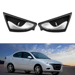 ATURE - Par De Manijas Interiores Plateadas Para Jac J3/j3s, Jac 137 Plateado Delantera