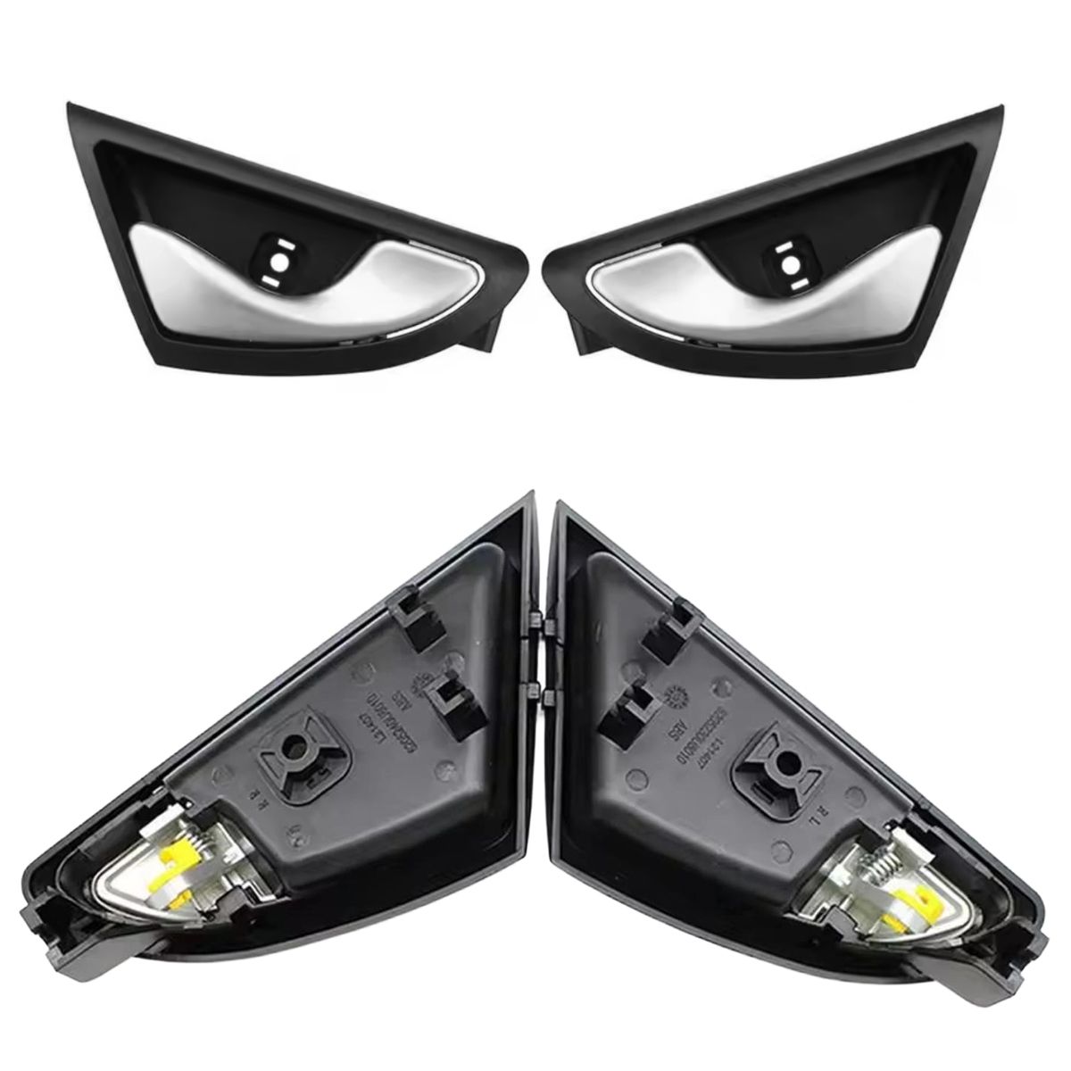ATURE - Par De Manijas Interiores Plateadas Para Jac J3/j3s, Jac 137 Plateado Delantera