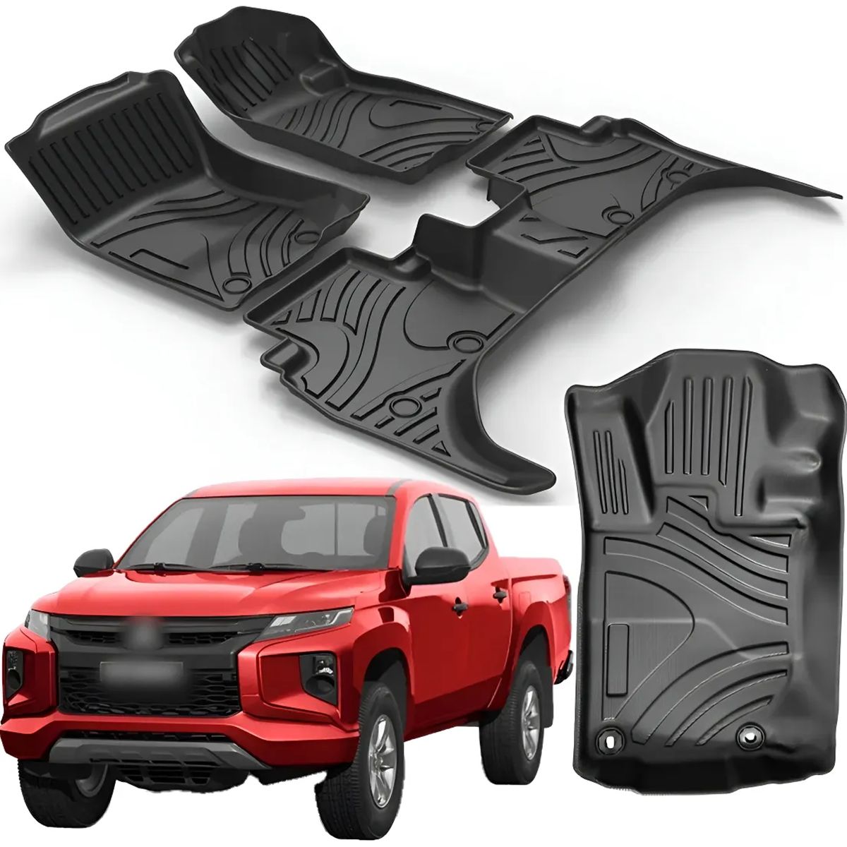 GENERICO - Pisos Calce Perfecto Para Mitsubishi L200(triton)2019 - 2023
