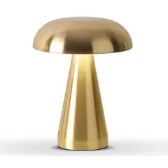 HOME NEAT - Lámpara De Mesa LED Recargable Forma De Hongo - Oro