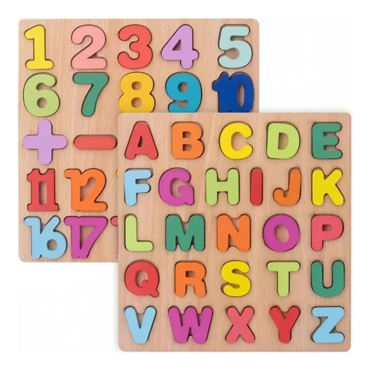 VIDA BUENAS - Pack 10 Juguetes Didácticos De Madera Para Niños Montessori