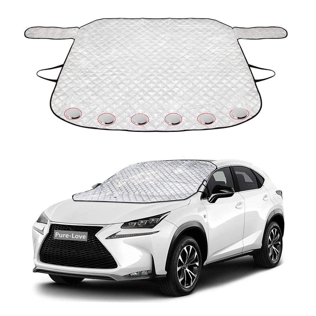 GENERICO - Funda Protectora Sol Y Nieve Cubreparabrisas Para Automóvil