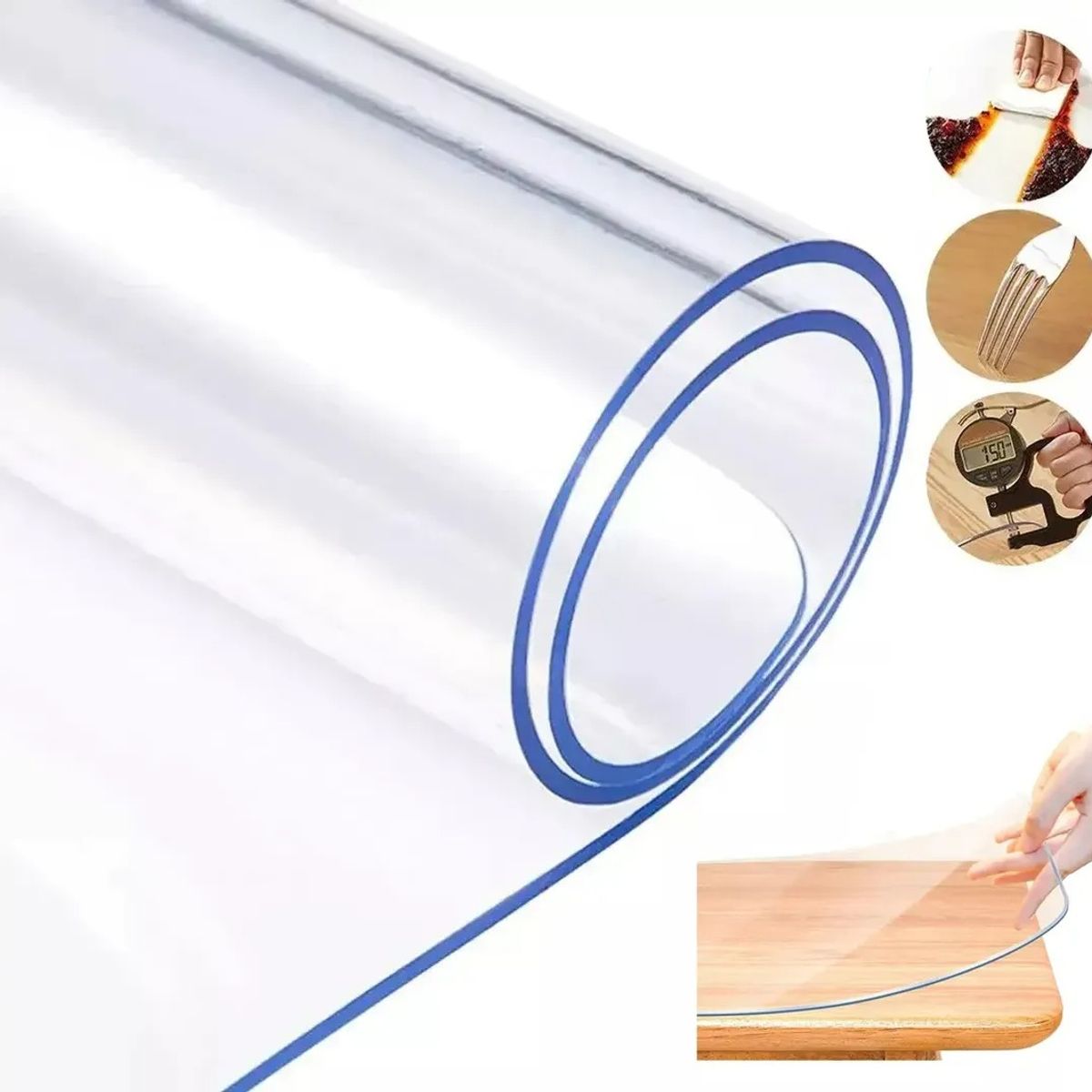 GENERICO - 70x130cm Mantel Para Protector De Pvc Transparente 0.7mm