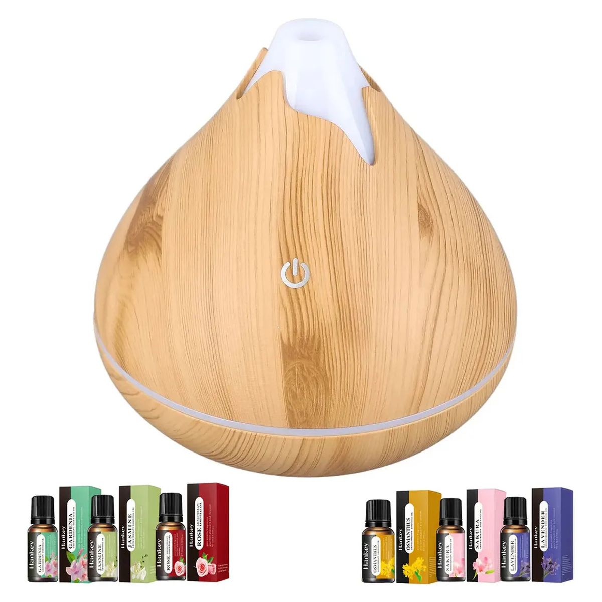 GENERICO - Humidificador Difusor Lluvia Nubes+6pcs Aromaterapia Aceite