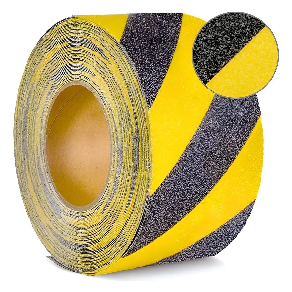 GENERICO - Cinta Antideslizante 18 Metros 50 Mm Ancho Negro / Amarillo